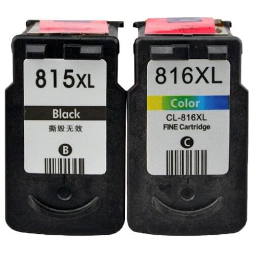 JIUPIN PG815 CL816 Re-Manufactured Ink Cartridge Replacement For Canon 815XL Black 816XL Color ​For IP2780 MP236 MP259 MP28