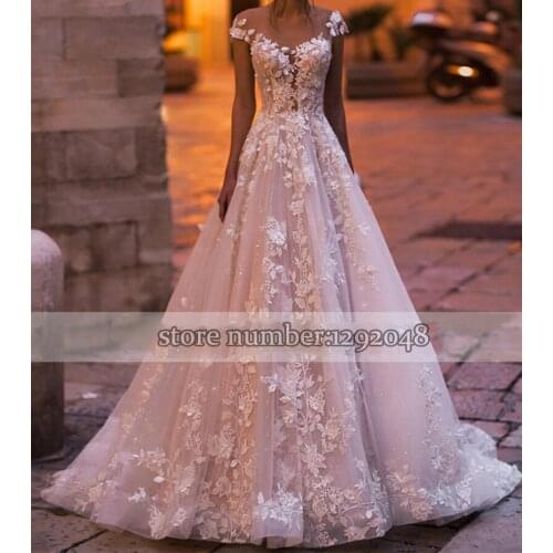 Кружевные свадебные платья YNQNFS China At AliExpress