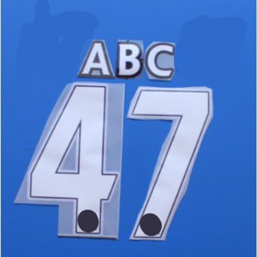 2006 - 2016 Velvet material Retro BERGKAMP GIGGS KEANE HENRY ROONEY BECKHAM Nameset Number Printing Heat Transfer Badge