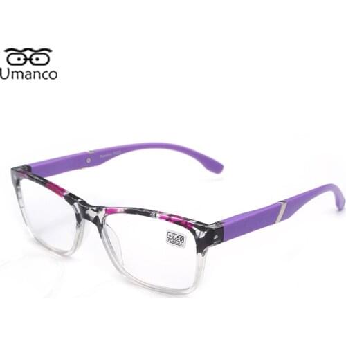 2021 Simple Square Reading Glasses for Women Men PC Frame Parents Olders Eyeglasses Newspaper Computer Eyewear Diopter +100~+400