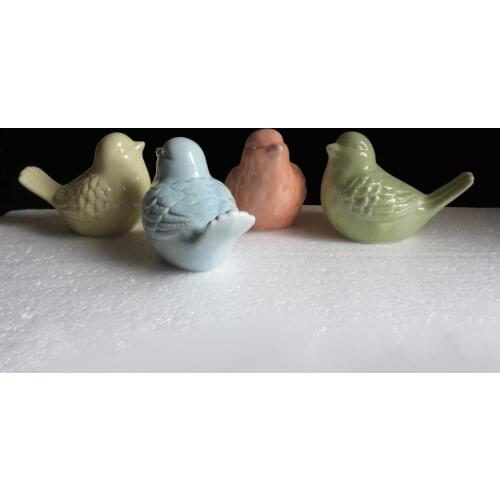 4 pieces Anaglyph birds Home decoration America European Country Lovely colours crafts Marry birthday gift factory outlet zl50