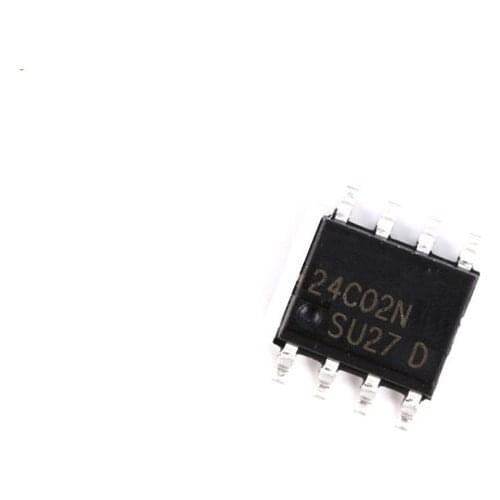 50pcs/lot AT24C02 EEPROM 2.7-5.5V 2K SOP-8 Memory IC New