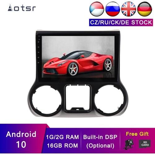 AOTSR Android 10 Car GPS For Jeep grand wrangler 2011-2016 Navigation Car Player Multimedia Tape Recorder Stereo DSP Head Unit