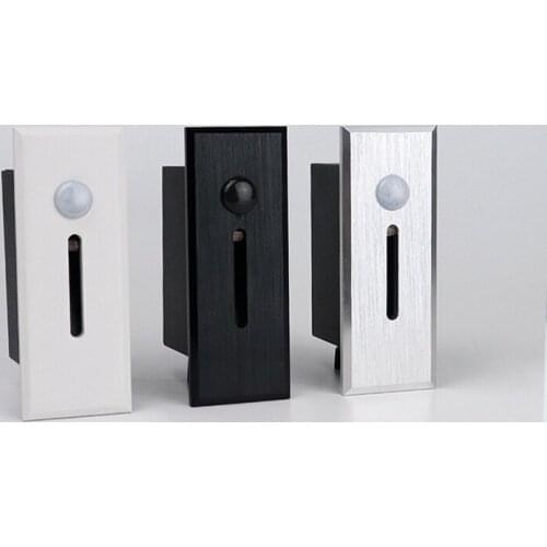 110V/220V 3W Automatic PIR Motion Sensor Stair Led Light Step Bedroom Decoration Wall Light Indoor Led Staircase Lighting