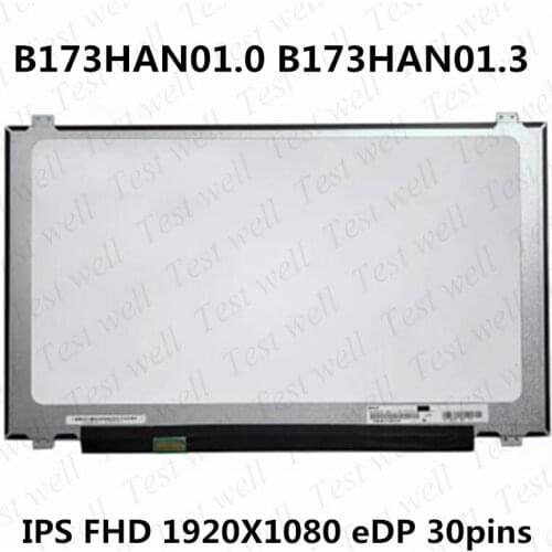 For DELL Alienware 17R2/R3/R4/R5 FHD laptop screen NV173FHM-N41 LP173WF4 SPF1 LTN173HL01 B173HAN01.0 B173HAN01.3 slim 30pin