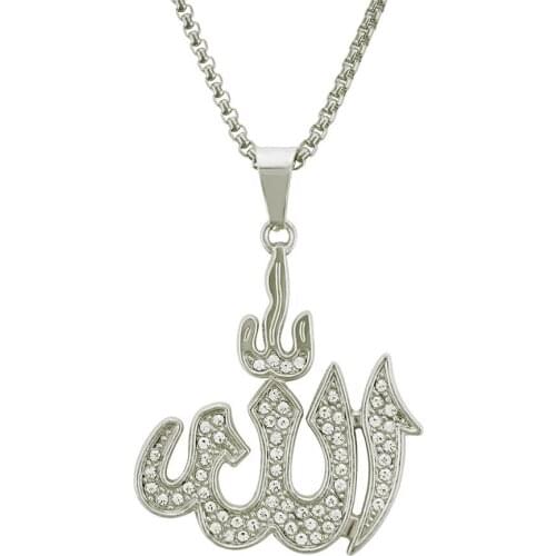 European And American Trendsetter Mens Necklace With Diamond Fire Symbol Pendant Hip Hop Cuban Chain Necklace Pendant