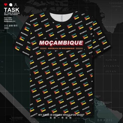 Mozambique MOZ Mozambican Quick Dry t shirt casual mens brands Fitness gym sports Breathable Short-sleeved new clothes summer