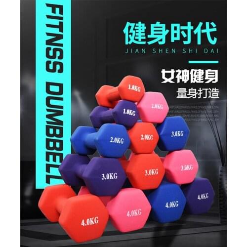 Dumbbell Womens Fitness Home Exercise Equipment Mens Dormitory Use Childrens Primary School Arm Yoga Hexagonal Dumbbell
