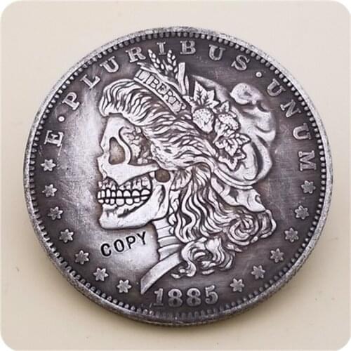 Hobo Nickel Coin 1885-P Morgan Dollar COPY COIN
