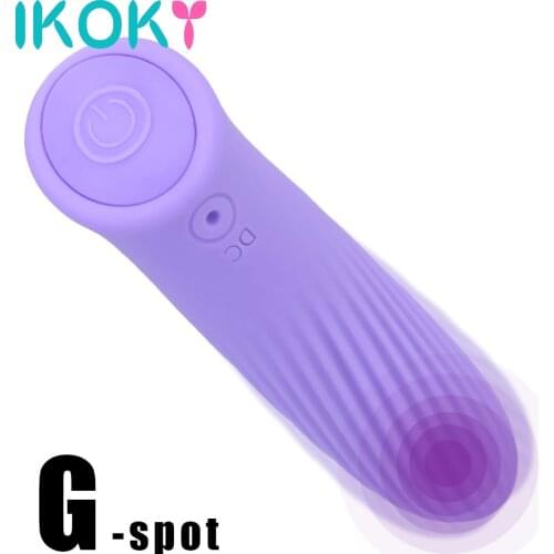 IKOKY Mini Bullet Vibrator Female Maturbator Adult Erotic Toys G-spot Clitoris Stimulator 7 Mode Vagina Vibration Dildo Vibrator