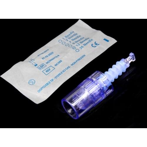 50pcs 12Pin Needle Derma Pen Bayonet Cartridge for Electric Auto Microneedle Derma Pen 12 pin Nano Needles Tip