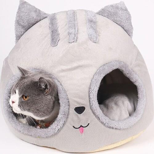 Cat head kennel semi-enclosed shape pet kennel cat kennel kennel mat separate pet supplies