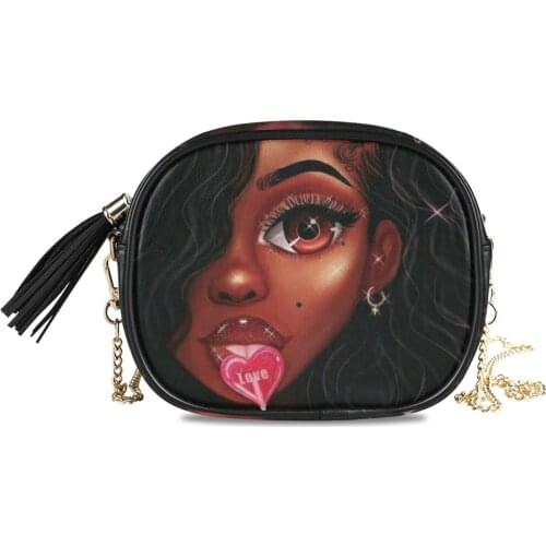 Leather Crossbody Bags For Afro Girls Black Women 2020 Luxury Handbags Designer Female Small Ladies Tote Shoulder Messenger Bag
