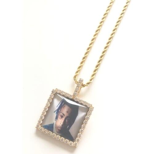 Custom photo pendant iced picture pendant