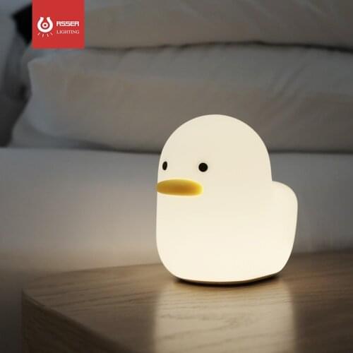 Cute Duck Night Light Mini LED Mood Night Lamp Cartoon Toy Intelligence