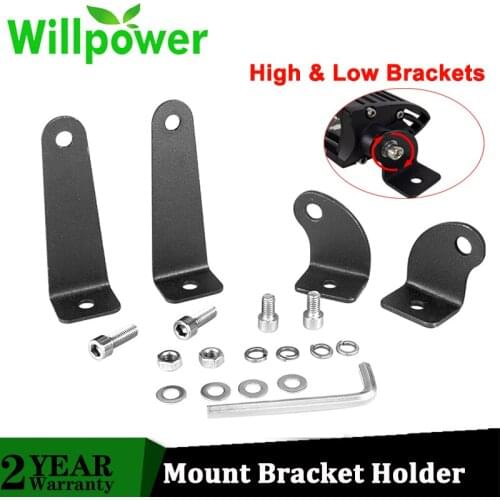 Willpower Car Led Work Light Bar Mounting Bracket Holder for 4x4 Auto Off Road SUV ATV UAZ Motorcycle Led Light Bracket