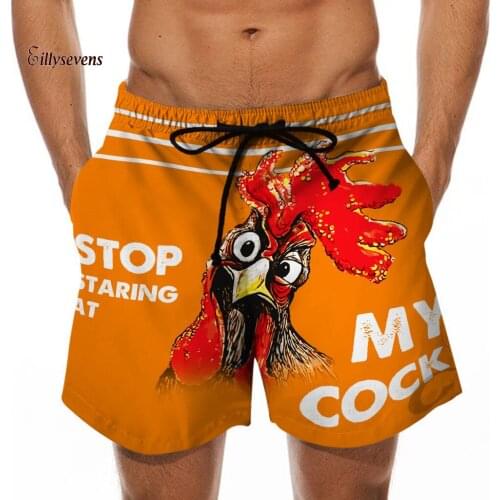 Stop Staring At My Cock Shorts Men Board Shorts Beach Short Pant Special Cock Print Trouser Beer Festival Drawstring Shorts