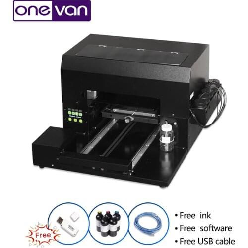 ONEVAN.Epson R1390 UV printer, flatbed printing machine, embossed effect printer. UV printer in A3 format
