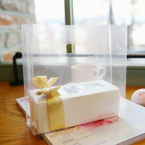 Clear plastic bags,Gift shopping bags, for small boxes 50pcs/lot