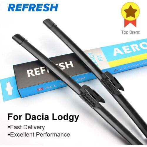 REFRESH Wiper Blades for Renault / Dacia Lodgy Fit Hook Arms / pinch tab arms 2012 2013 2014 2015 2016 2017 2018