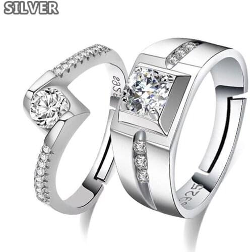 Silver ring opening men and women with the tail ring valentine heart lovers mouth ring to buddhist monastic discipline