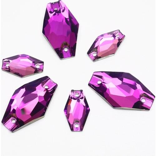 Glitter Sew on Rhinestone Applique crystal stones Flat Back sewing rhinestones for clothing needlework DIY craft dress shoes
