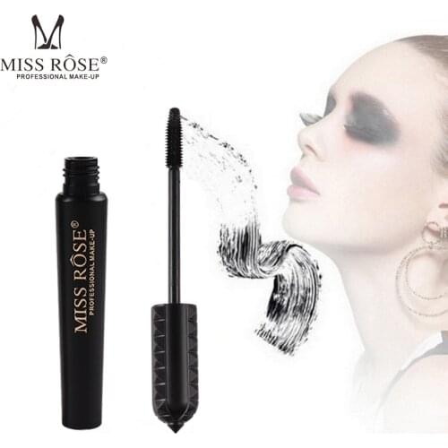 MISS ROSE Black Waterproof Mascara Natural Curling Big Eye Mascara