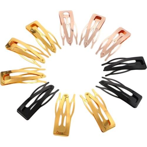 10 Pcs Double-grip Hair Clips Metal Snap Barrettes Hair Styling Tools for Women Girls Hair Side Clamps Non-slip Hair Clips