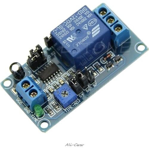 DC 12V Delay Relay Delay with Timer Turn on Delay Turn off Switch Module