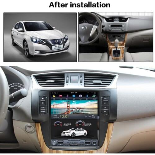 128G Tesla Style Android 9 For Nissan Sylphy 2012-2019 Car GPS Navigation Stereo Head Unit Multimedia Player Radio Tape Recorder
