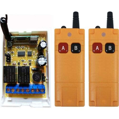 2000m DC12V DC24V 2CH 2 CH Wireless Remote Control LED Light Switch Relay Output Radio RF Transmitter And 315/433 MHz Receiver