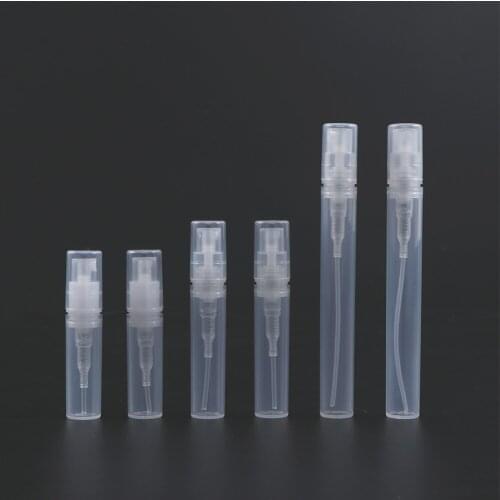 5Pcs/Set 2/3/5ML Portable Mini Perfume Bottles Plastic Spray Perfume Bottle Cosmetic Container Sample Bottles