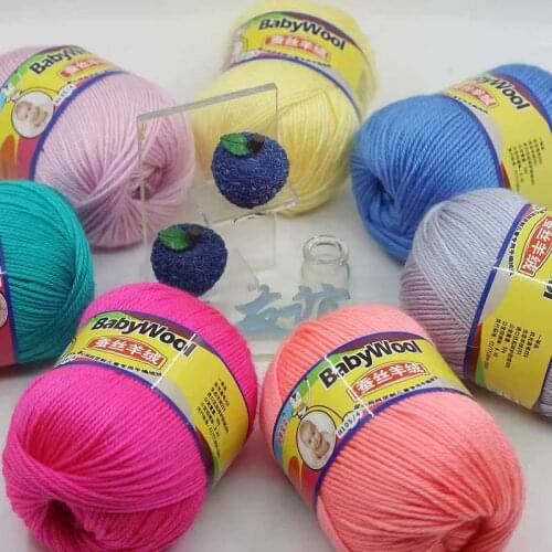 50g Cashmere Baby Knitted hand LOT Craft Yarn 4PLY soft Sweater Knitting Colorful Wool Craft NEW Colourful Crochet Knitted