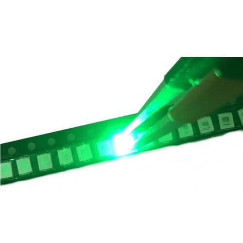 500PCS/lot SMD LED 2835 Green 0.2W high bright light emitting diode chip leds 520-525NM
