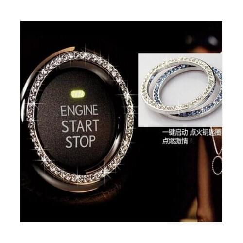 Car-styling Start Stop Button Ignition Key Ring For Mitsubishi ASX Outlander Lancer Colt Evolution Pajero Eclipse Grandis FORTIS