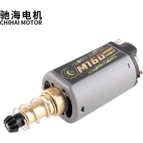Chihai motor CHF-480WA-M160-22TPA N35 NdFeB 25000RPM High Torque AEG Motor Long Axis for Ver.2 Gearbox for Airsoft M4/MP5
