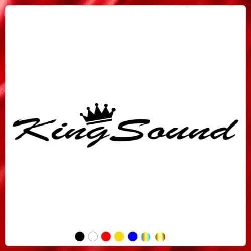CS40064# Die-Cut Vinyl Decal King Sound Car Sticker Waterproof Auto Decors on Car Body Bumper Rear Window