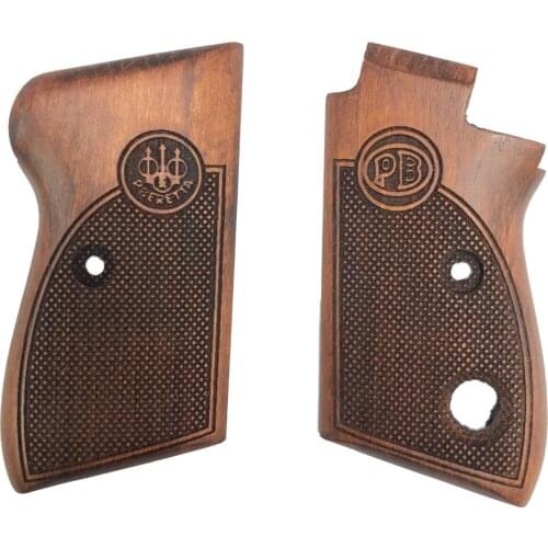 Single-Button Beretta Laser Cut Wooden Grip