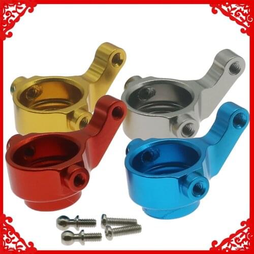 Alloy 2pcs/set steering/Front hub carrier blocks knuckle arm V2 for rc hobby model car 1/18 Wltoys A959 A969 A979 K929 parts