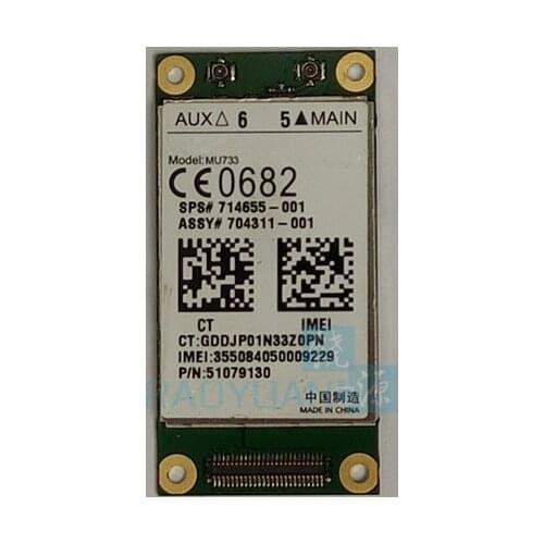 For HUAWEI MU733 module UMTS / HSPA+ GSM/GPRS/EDGE SPS:714655-001 696218-001 3G WLAN CARD Support wholesale