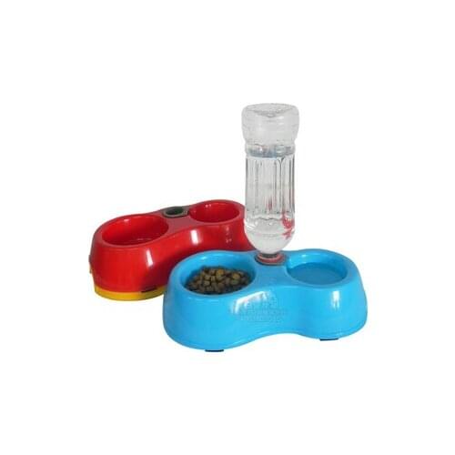 Dual Port Dog Automatic Water Dispenser Feeder Utensils Bowl Cat Drinking Fountain Food Dish Pet Bowl Drop Shipping Wholesale
