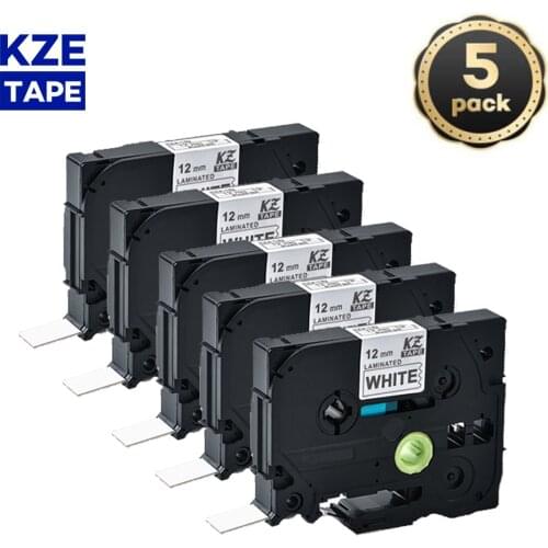 5pcs Compatible Brother tze-231 laminated tze231 tze 231 12mm Multicolor label Tape tz231 for brother p-touch printer