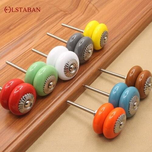 LSTABAN European-style Modern Minimalist Shoe Cabinet Drawer Cupboard Bookcase White Crystal Single Hole Zinc Alloy Round Handle