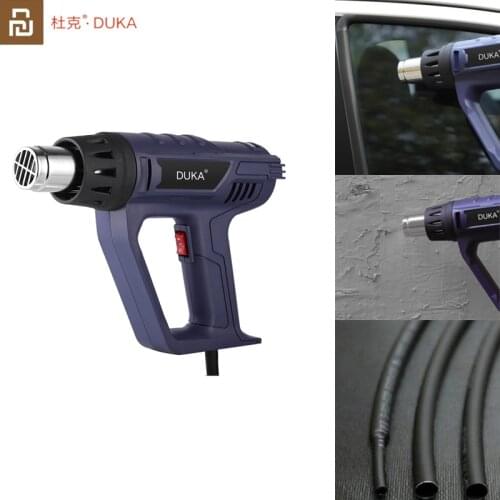 Duka HG-1 2000W Multi-Function Electric Hot Air Gun Car Film Drying Shrink Electric Heating Adjustable Temperature With 4 Nozzle