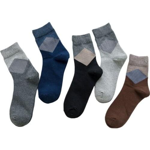 Plus Size Mens Cotton Socks Business Men Socks Soft Breathable Antibacterial Sock for Male Socks Mens Long Socks Set