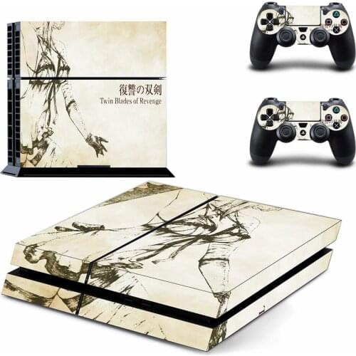 Nier Style PS4 Skin Sticker for Playstation 4 Console & 2 Controllers Decal Vinyl Protective Skins Style 1