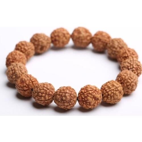 Natural Rudraksha Seed Bodhi Beaded Bracelets Charms Tibet Prayer Buddha Beads Bracelet Women Men Birthday Gift Jewelry