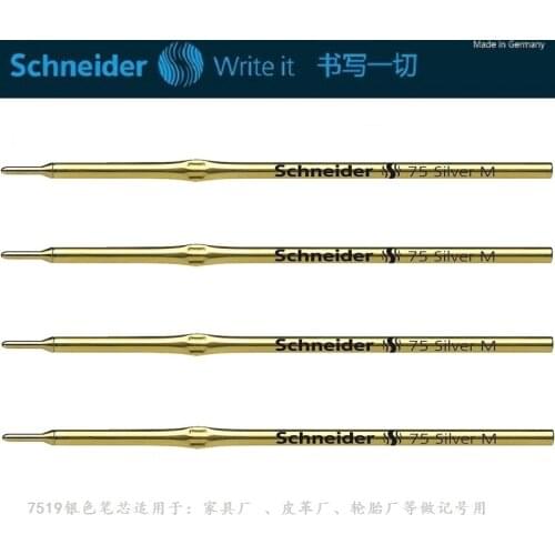 German original SCHNEIDER 75 silver refill cartridge ink (tire special leather and cloth) silver