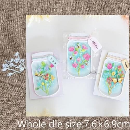 New Design Craft Metal stencil mold Cutting Dies 3pcs flowers decoration scrapbook die cuts Album Paper Card Craft Embossing