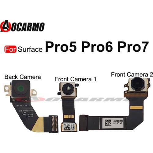 Front & Back Camera For Microsoft Surface Pro 5 6 7 Pro5 Pro6 1796 Rear Camera Flex Cable Replacement parts